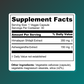 Supplement facts showing serving size, ingredients (Himalayan Shilajit Extract 350mg and Ashwagandha Extract 150mg), and other ingredients listed