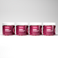 Four containers of Vitalis Living NMN + Resveratrol gummies, each with 60 gummies in red grape flavor for anti-aging support.