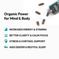 Vitalis Living Organic Power capsules that increase energy, improve focus, reduce stress, and promote restful sleep for both mind and body