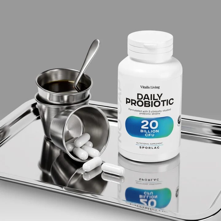 Daily Probiotic on a tray