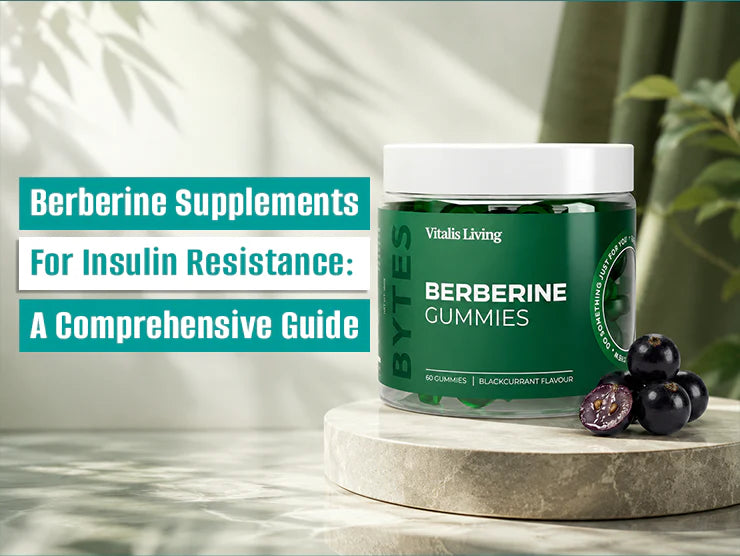 Berberine supplement for insulin resistance supporting healthy blood sugar, insulin sensitivity, and metabolic health.