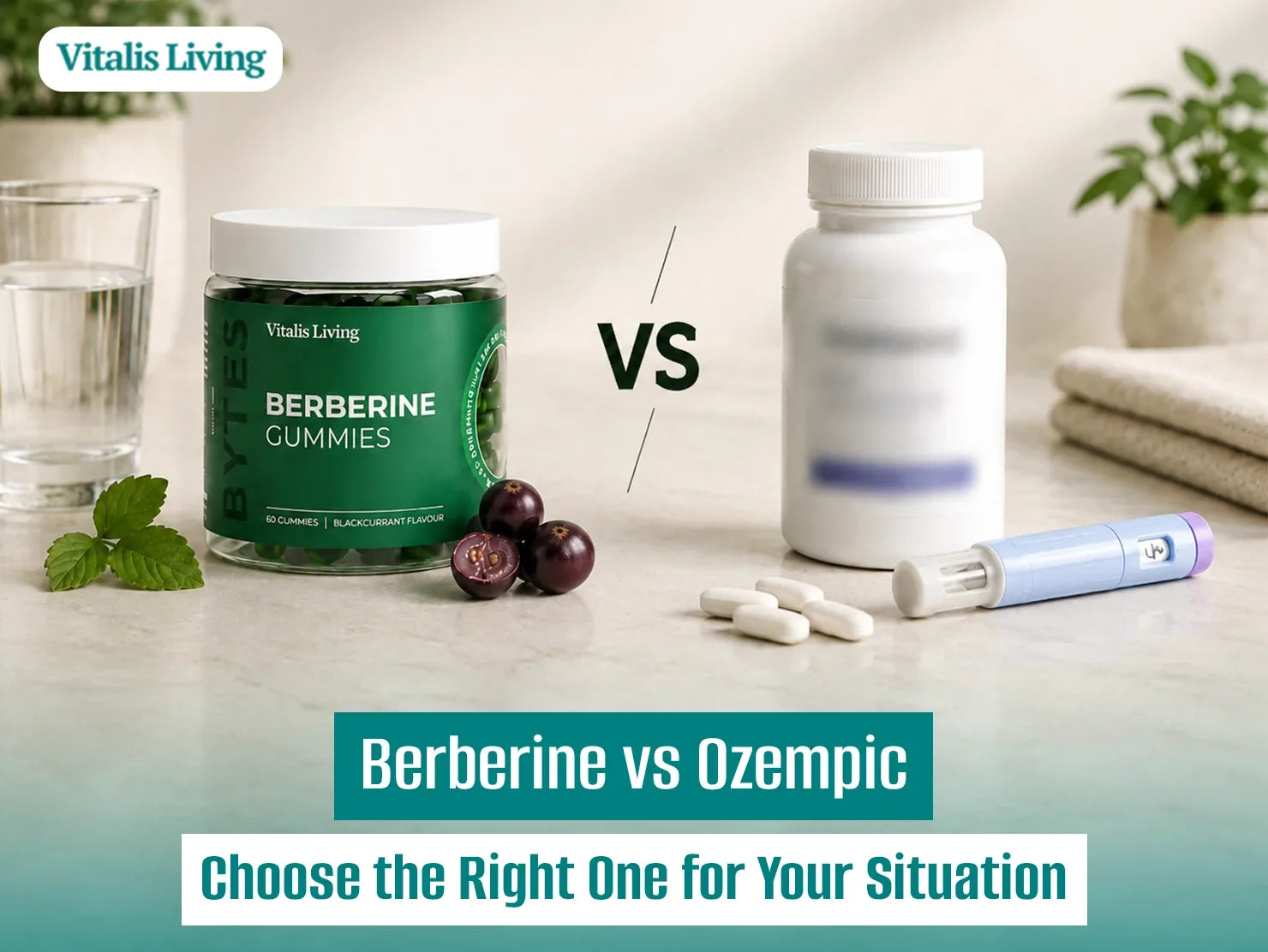 Berberine vs Ozempic comparison for weight loss and blood sugar