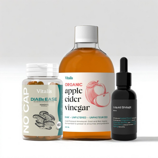 Bye Bye Belly Bundle | DiabeEase + Cider Vinegar + Shilajit